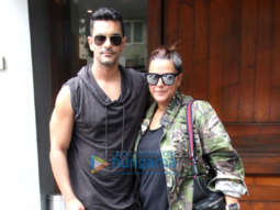 Photos: Neha Dhupia and Angad Bedi spotted at Salt Water Cafe in Bandra