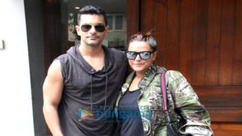 Photos: Neha Dhupia and Angad Bedi spotted at Salt Water Cafe in Bandra