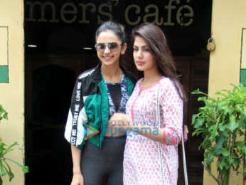 Photos: Rakul Preet Singh and Rhea Chakraborty spotted at Farmers’ Cafe in Bandra