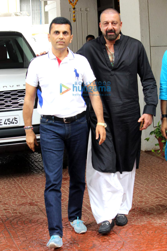 photos sanjay dutt spotted at anand pandits office in juhu 1
