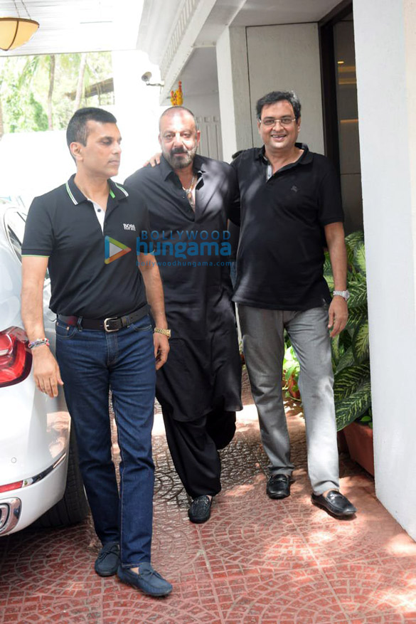 photos sanjay dutt spotted at anand pandits office in juhu 4 2