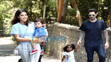 Photos: Sunny Leone snapped with her family at Juhu