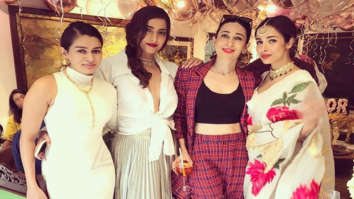 Sonam Kapoor Ahuja is all smiles as she poses with Karisma Kapoor and Malaika Arora on her birthday