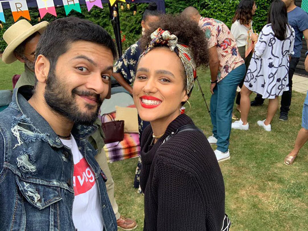 Ali Fazal catches up with Fast And Furious 7 co-star Nathalie Emmanuel