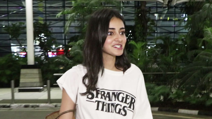 Ananya Panday spotted at Mumbai Airport