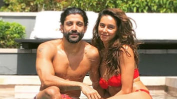Farhan Akhtar and Shibani Dandekar soar the temperatures as they pose in the pool!