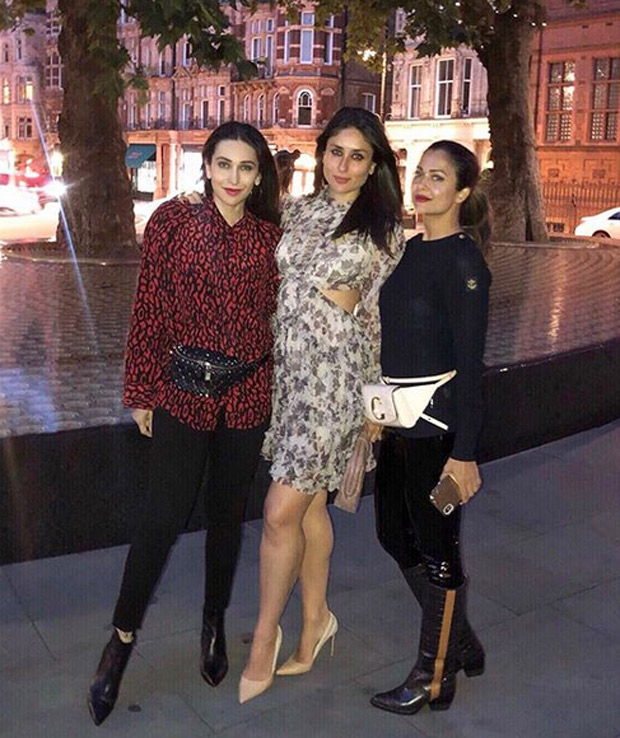 Kareena Kapoor Khan, Karisma Kapoor and Amrita Arora have a girls night in London