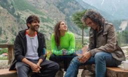 on the sets of the movie Love Aaj Kal