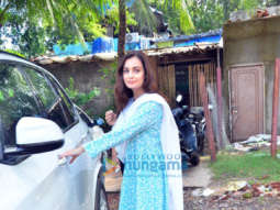 Photos: Dia Mirza spotted after a photoshoot in Versova