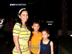 Photos: Manyata Dutt spotted with her kids at Yauatcha in BKC
