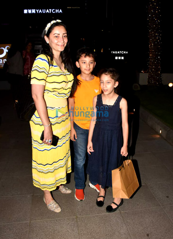 Photos: Manyata Dutt spotted with her kids at Yauatcha in BKC Photos: Manyata Dutt spotted with her kids at Yauatcha in BKC