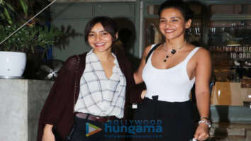 Photos: Neha Sharma and sister Aisha Sharma snapped at the Kitchen Garden in Bandra