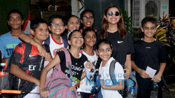 Photos: Parineeti Chopra snapped during badminton practice at Khar Gymkhana