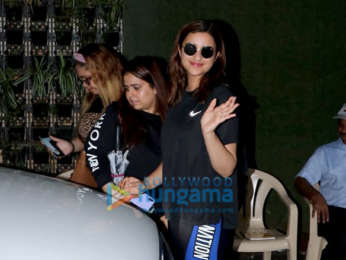 Photos: Parineeti Chopra snapped during badminton practice at Khar Gymkhana