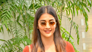 Photos: Pooja Hegde snapped at a dubbing studio in Juhu