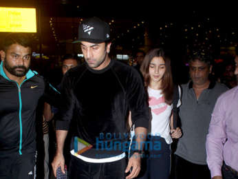 Photos: Ranbir Kapoor, Alia Bhatt, Nora Fatehi and Sophie Choudry snapped at the airport last night