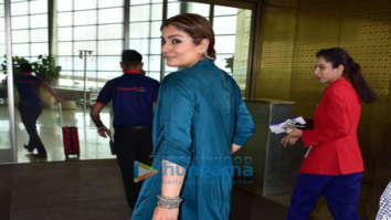 Photos: Raveena Tandon and Chahat Khanna snapped at the airport