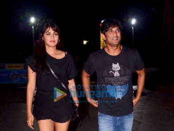 Photos: Rhea Chakraborty and Sushant Singh Rajput snapped at Dirty Buns at Kamala Mills