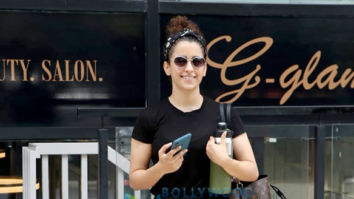 Photos: Sanya Malhotra snapped at I Think Fitness in Bandra