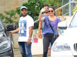 Photos: Shraddha Kapoor, Varun Dhawan and Dharmesh Yelande spotted at a dance class in Andheri