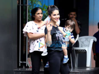 Photos: Sunny Leone snapped with her kids