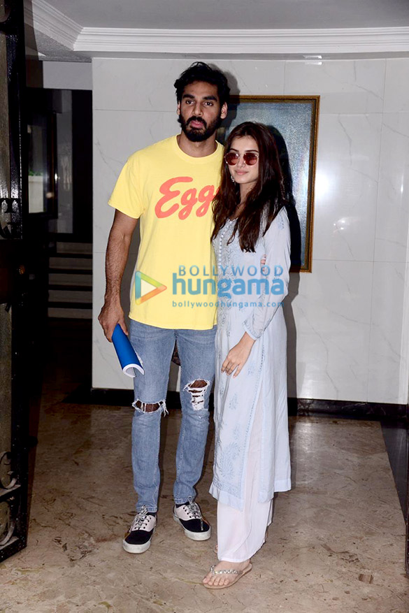 Photos: Tara Sutaria and Ahan Shetty snapped at Milan Luthria’s office Photos: Tara Sutaria and Ahan Shetty snapped at Milan Luthria’s office