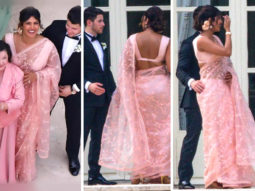 Priyanka Chopra Jonas brings her desi element to Paris in a Sabyasachi saree at Joe Jonas and Sophie Turner’s wedding