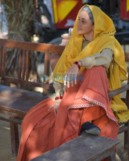 on the sets of the movie Saand Ki Aankh