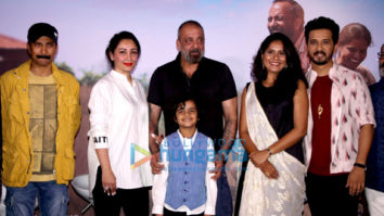 Photos: Sanjay Dutt and Manyata Dutt snapped attending the trailer launch of his Marathi film BABA