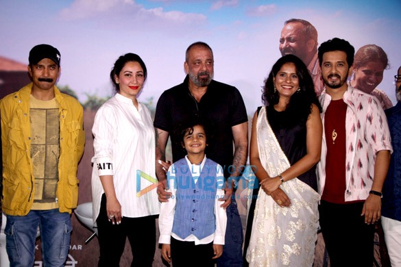 sanjay dutt and maanayata dutt snapped attending the trailer launch of his marathi film baba 5