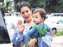 Sunny Leone spotted at play School
