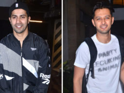 Varun Dhawan & Vatsal Sheth spotted at Gym in Juhu