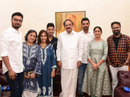 Batla House: John Abraham, Mrunal Thakur, Nikkhil Advani meet Vice President Venkaiah Naidu in New Delhi