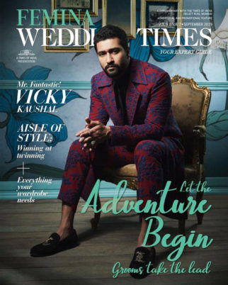 Vicky Kaushal on the cover of Femina Wedding Times, Sept 2019