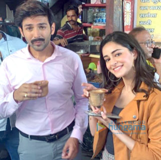 On The Sets Of The Movie Pati Patni Aur Woh
