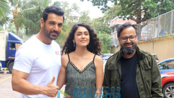 Photos: Cast of Batla House snapped during promotions at JW Marriott, Juhu