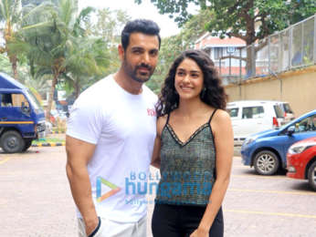 Photos: Cast of Batla House snapped during promotions at JW Marriott, Juhu