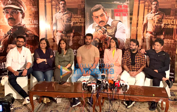 photos john abraham mrunal thakur nikkhil advani and team snapped promoting batla house in delhi 3