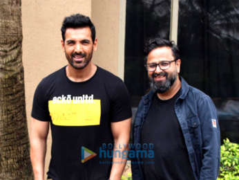 Photos: John Abraham & director Nikhil Advani snapped during Batla House promotions