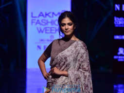 Photos: Malavika Mohanan and Athiya Shetty walks the ramp as the show stopper at Lakme Fashion Week 2019