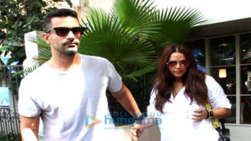 Photos: Neha Dhupia and Angad Bedi spotted at Sequel Cafe in Bandra