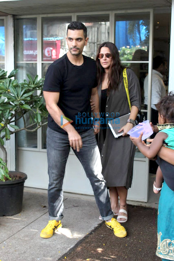photos neha dhupia and anged bedi spotted at sequel 1