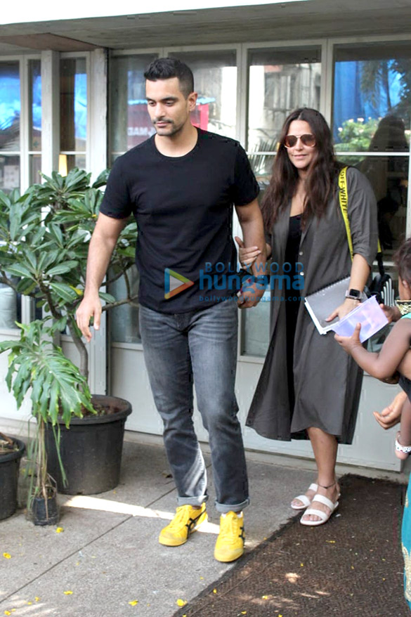 photos neha dhupia and anged bedi spotted at sequel 2