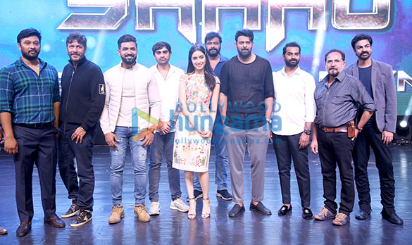 Photos: Prabhas, Shraddha Kapoor, Chunky Pandey and others snapped at the press meet of Saaho Photos: Prabhas, Shraddha Kapoor, Chunky Pandey and others snapped at the press meet of Saaho