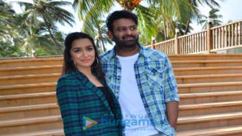 Photos: Prabhas and Shraddha Kapoor snapped promoting Saaho at JW Marriott