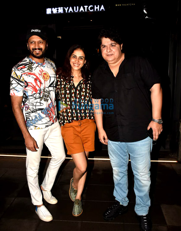 Photos: Riteish Deshmukh, Genelia Dsouza, Sajid Khan and others spotted at Yauatcha in BKC Photos: Riteish Deshmukh, Genelia Dsouza, Sajid Khan and others spotted at Yauatcha in BKC