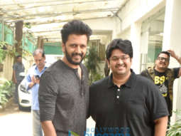 Photos: Riteish Deshmukh and Milap Zaveri spotted at a dubbing studio in Juhu