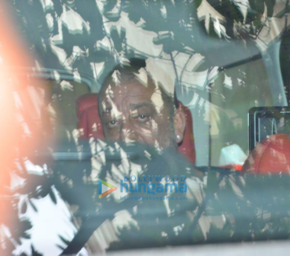 Photos: Sanjay Dutt spotted at Anand Pandit’s office in Juhu