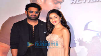 Photos: Shraddha Kapoor, Prabhas and Bhushan Kumar grace the trailer launch of their film Saaho