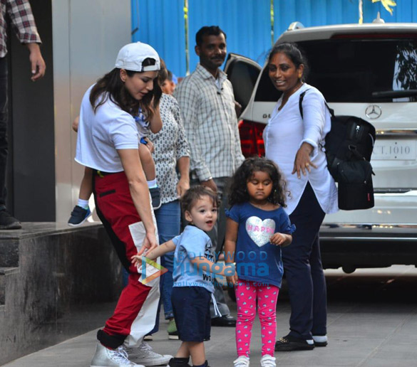 photos sunny leone snapped with her kids at a playschool 3